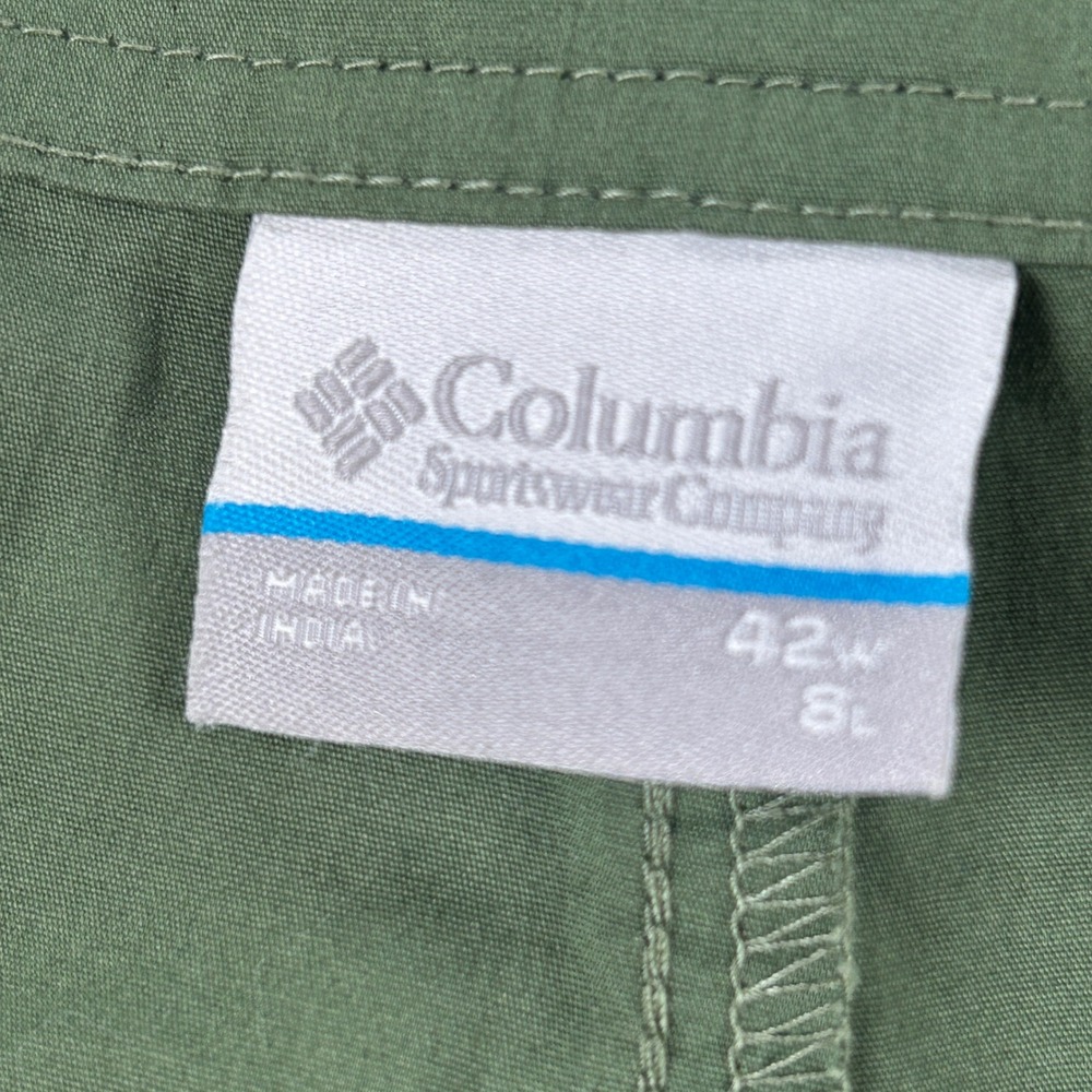 Columbia‎ Pine Canyon Weekend Shorts Mens 42 Green 8" Inseam Gorpcore Hiking NWT - Picture 2 of 13